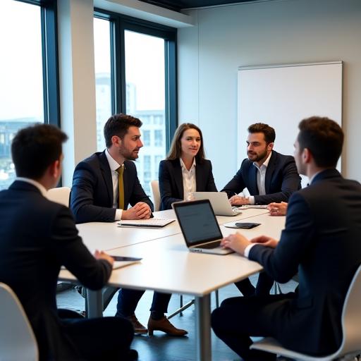 El equipo de HotelTech Soluciones en una reunión estratégica.